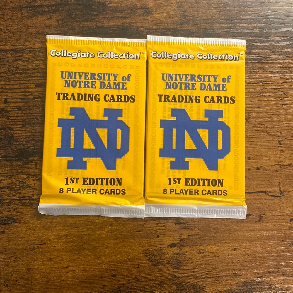 Discontinued Notre Dame 1st Edition Trading Cards